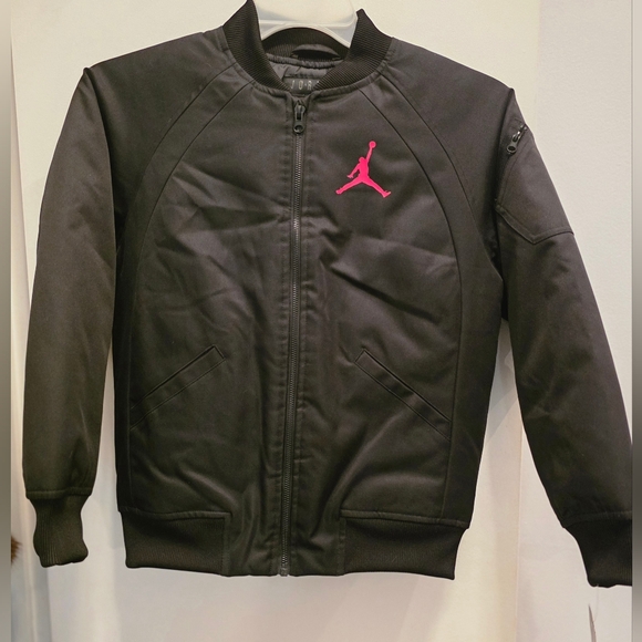 Black Jacket with Red JORDAN Logo